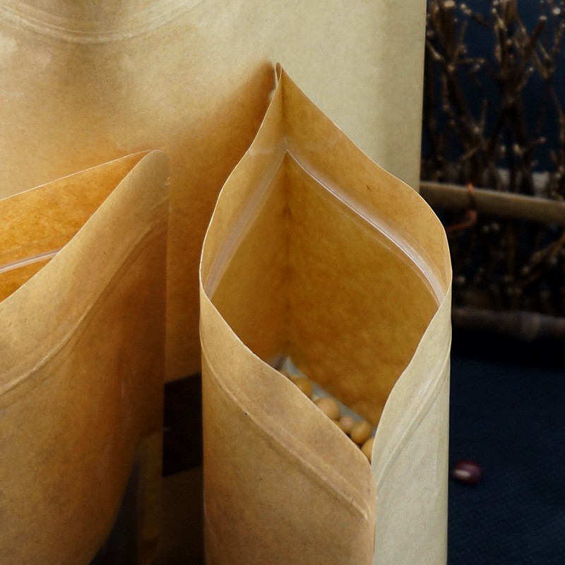 Packaging Bag Supplier - Kraft Transparent Window