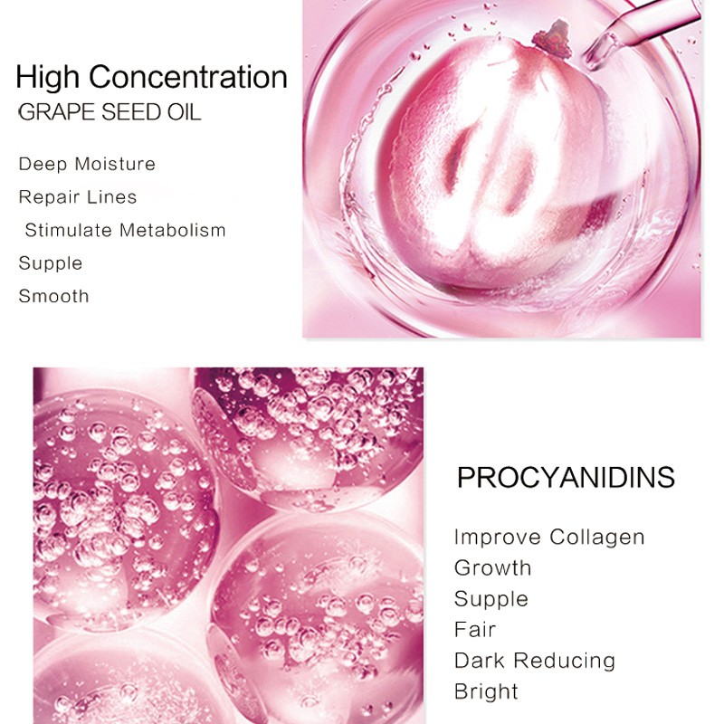 Grape Seed Facial Mask Factory - OEM Private Label Whitening Care