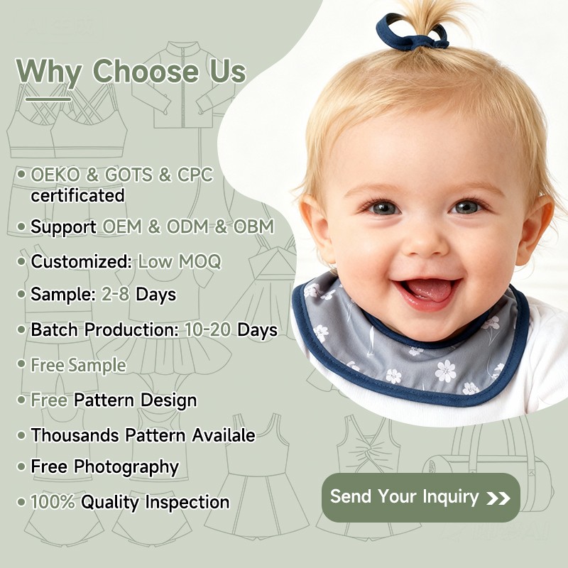 Baby Bibs Factory - Wholesale Custom Soft Polyester Reusable