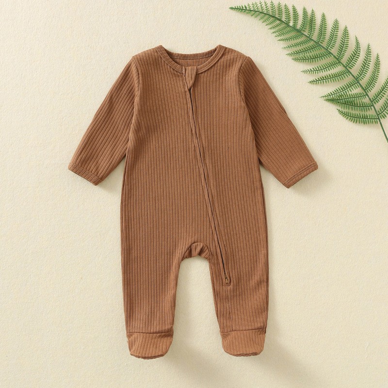 Winter Baby Clothes Factory - New Born Cotton Solid Color Ribbed