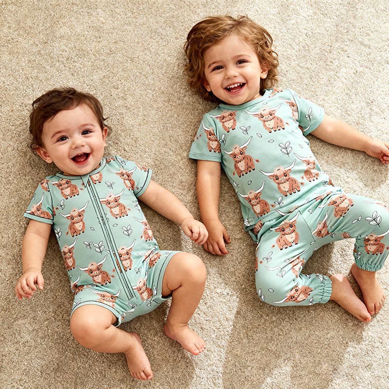 Baby Pajamas Factory - Custom 100% Bamboo Girls Two Pcs