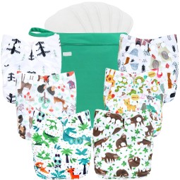Cloth Diapers Factory - Reusable Washable Pocket 6 Pack