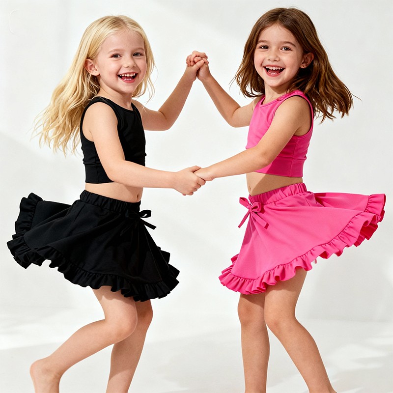 Girls Two Piece Set Factory - Yoga Tennis Golf Pleated Skirt