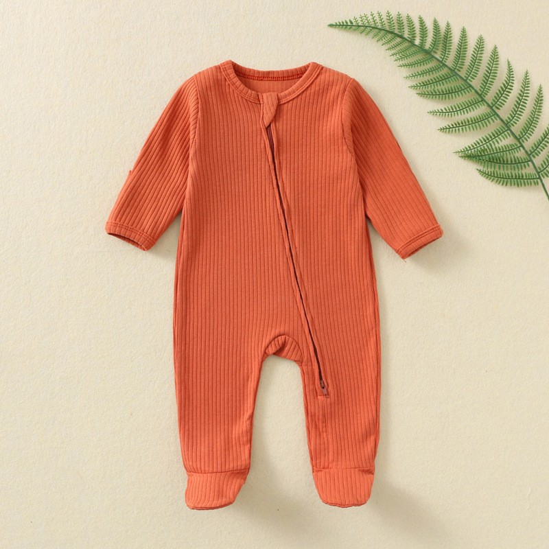Winter Baby Clothes Factory - New Born Cotton Solid Color Ribbed
