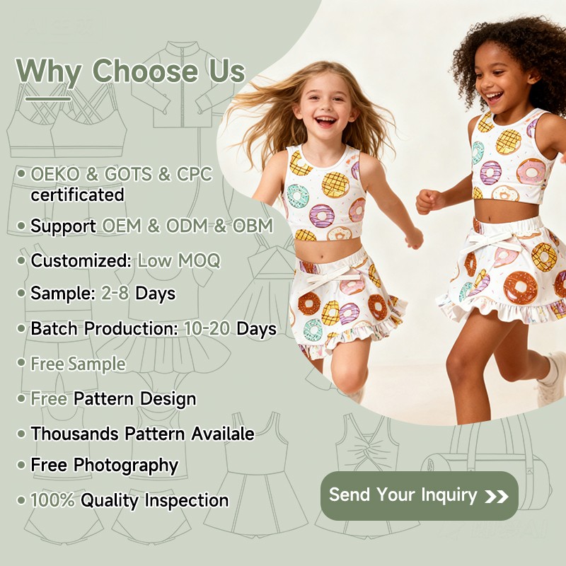 Baby Girls Sets Factory - High Quality Summer Two Piece Soft