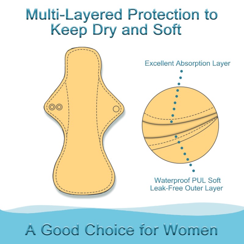 Sanitary Pad Supplier - Reusable Organic Period Winged