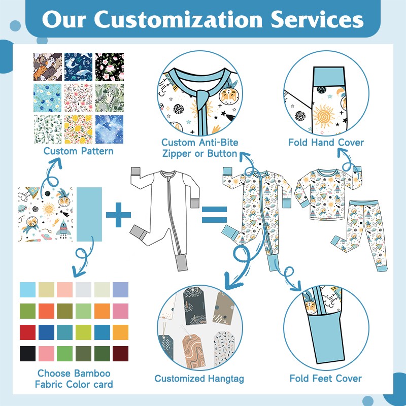 Bamboo Romper Factory - Manufacturer Support Custom Logo
