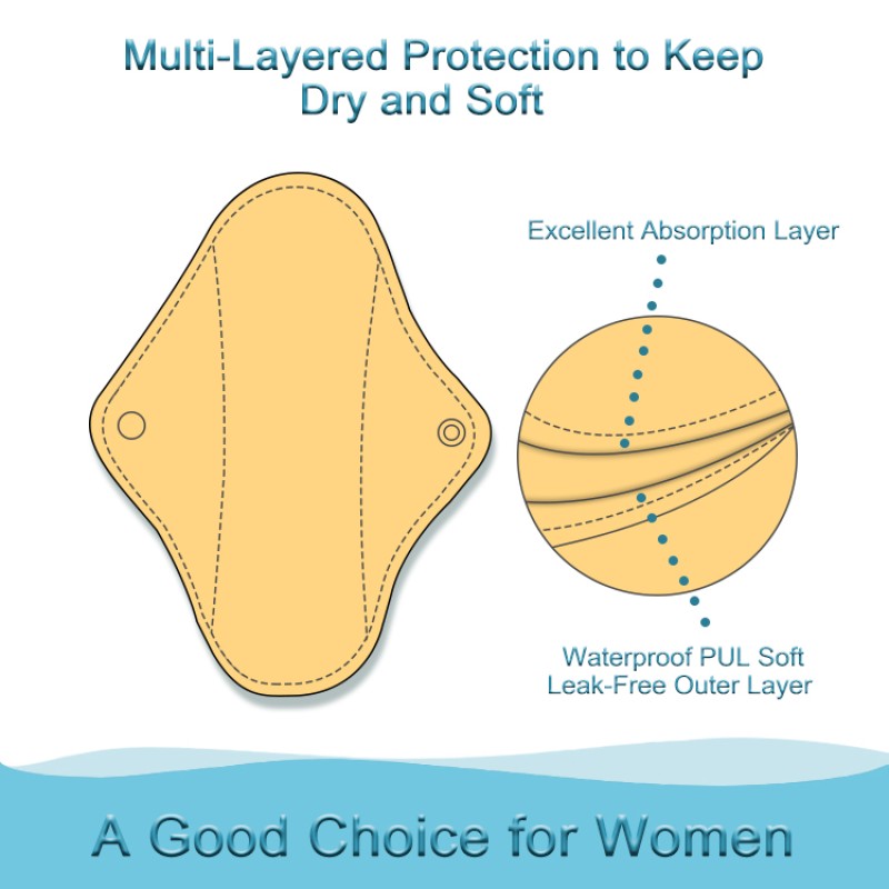 Sanitary Pads Supplier - BSCI Organic Reusable Bamboo Washable