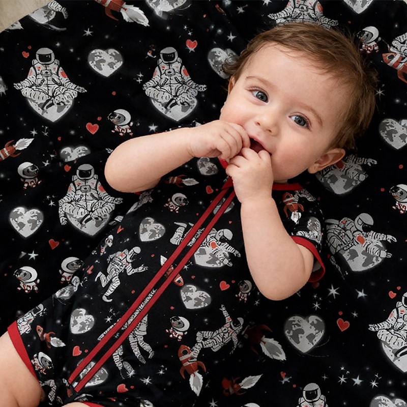 Bamboo Pajamas Manufacturer - Custom Print Summer Onesie Rompers