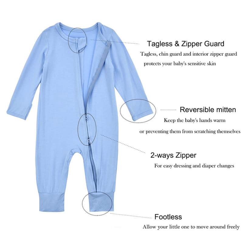 Baby Pajamas Factory - Zipper with Mitten