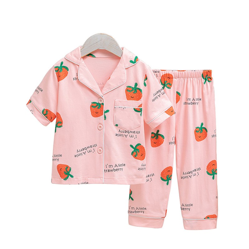 Girls Pajamas Manufacturer - Front Button Suit