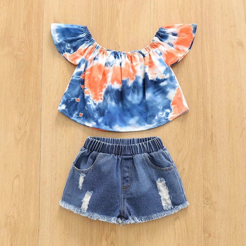 Girls Clothes Manufacturer - Printed Top Shorts