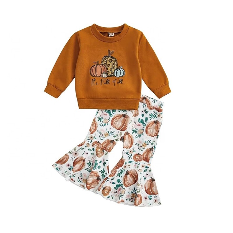 Baby Costume Manufacturer - Pumpkin Flared Pants