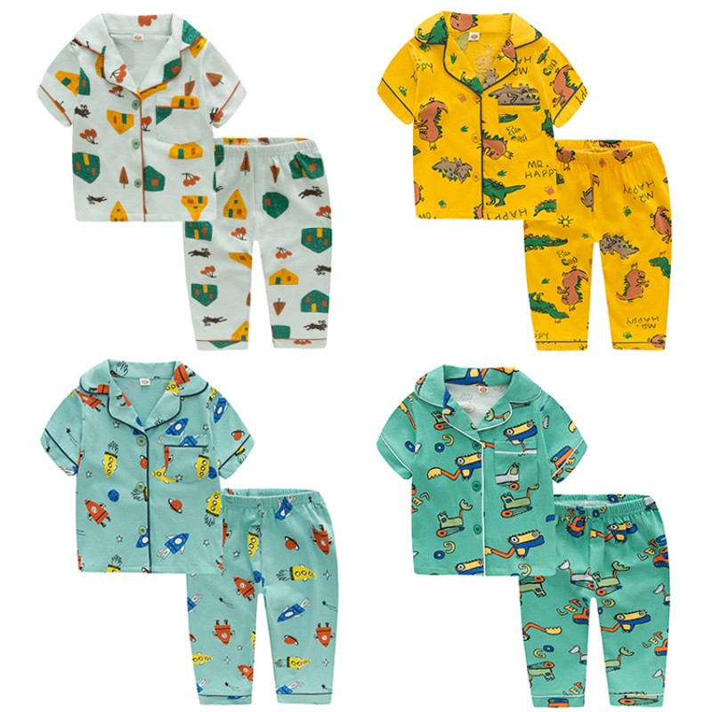 Boys Pajamas Supplier - Dinosaur Short Set