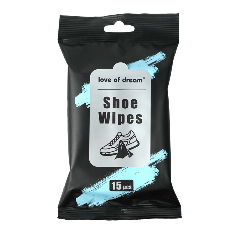 Shoe Wipes Manufacturer - Portable Travel Size Disposable 15pcs