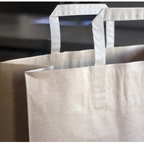 Kraft Paper Bags Wholesale - OEM Eco-Friendly Flat Handle Bags
