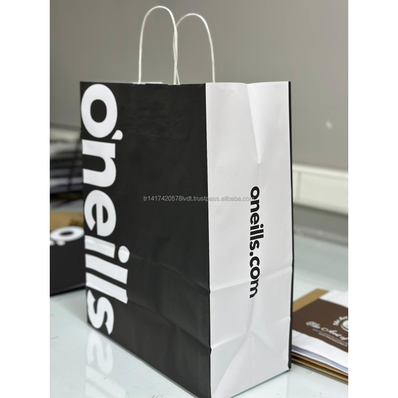 Kraft Paper Bags Manufacturer - Custom Twisted Handle Takeaway Bags