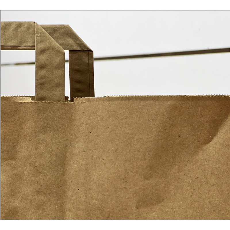 Kraft Paper Bags Wholesale - OEM Eco-Friendly Flat Handle Bags