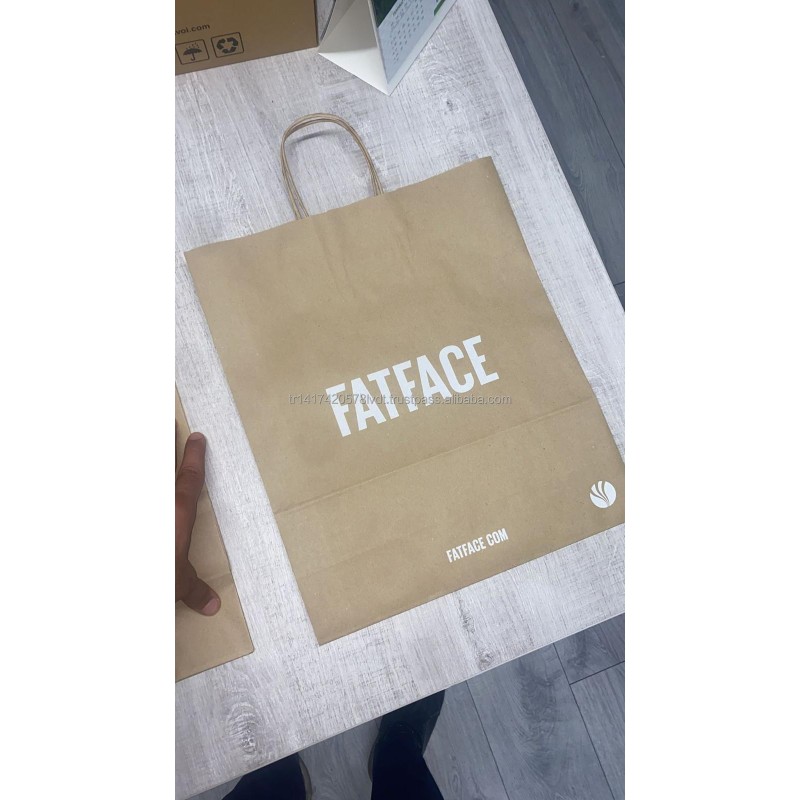 Kraft Paper Bags Manufacturer - Custom Twisted Handle Takeaway Bags