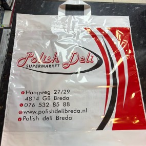 Plastic Shopping Bags Wholesale - OEM Bottom Gusset Flexiloop Bags