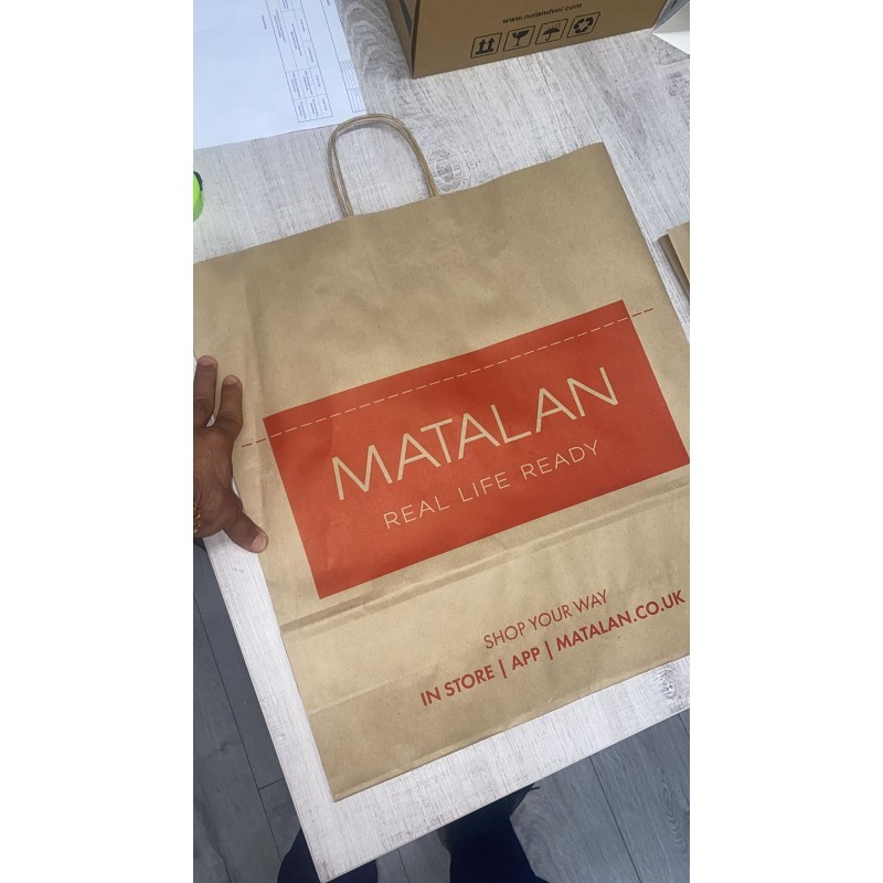 Kraft Paper Bags Manufacturer - Custom Twisted Handle Takeaway Bags