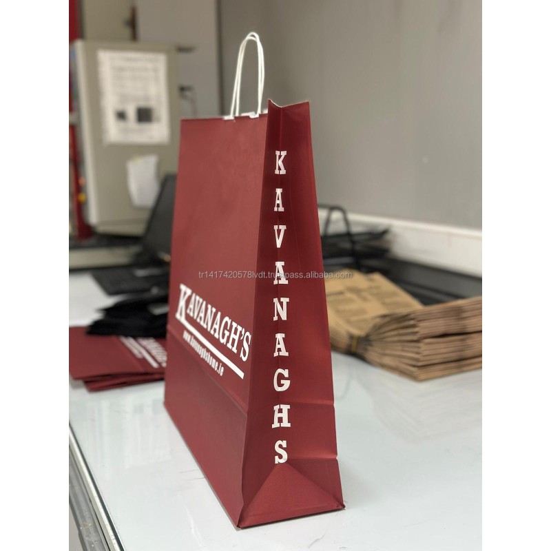Kraft Paper Bags Manufacturer - Custom Twisted Handle Takeaway Bags
