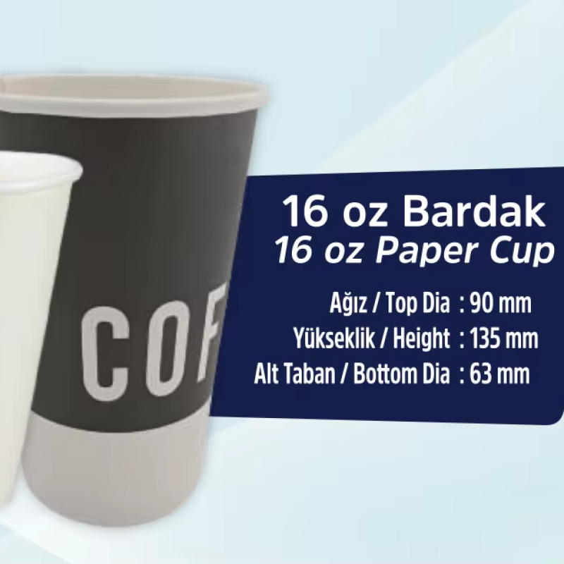Paper Cup Wholesale - OEM 16 oz Disposable Hot Drink Cup