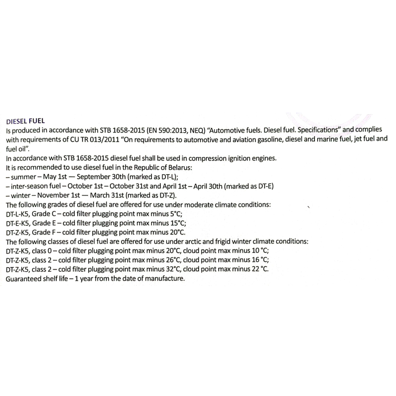 Diesel Oil Manufacturer - EN590 D2/D6 Virgin Diesel Oil