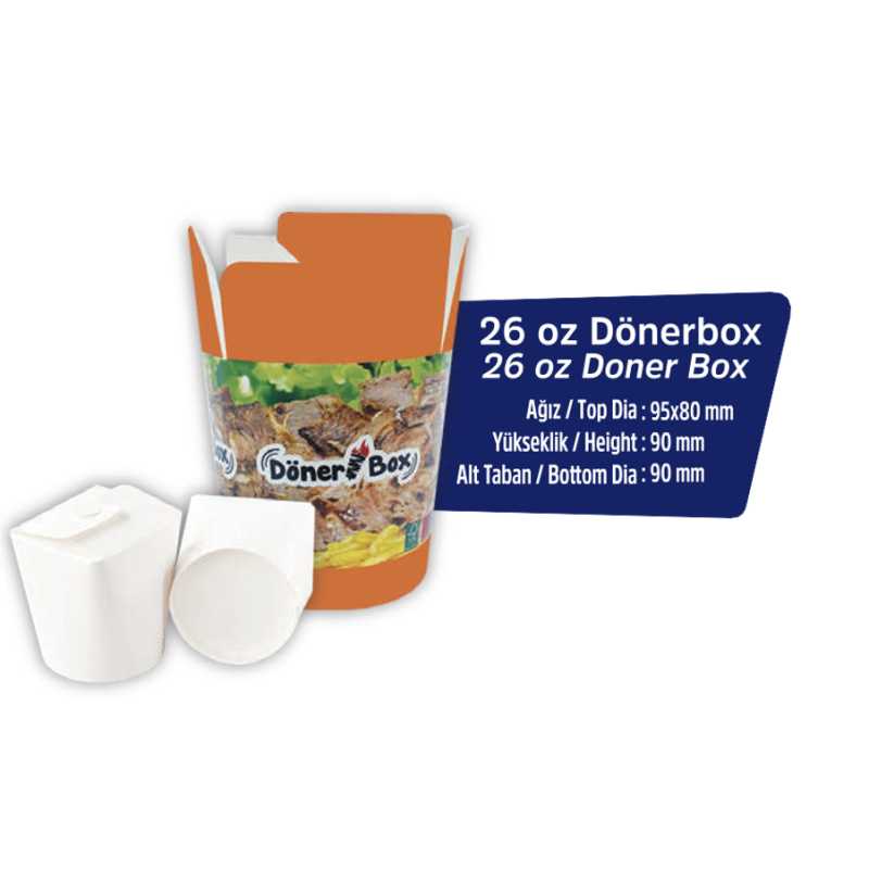 Doner Box Manufacturer - OEM 26 oz Leak-Proof Takeaway Container