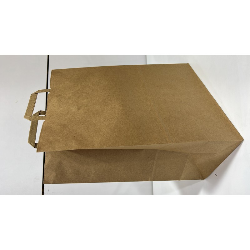 Kraft Paper Bags Manufacturer - Custom Printed Flat Handle Bags