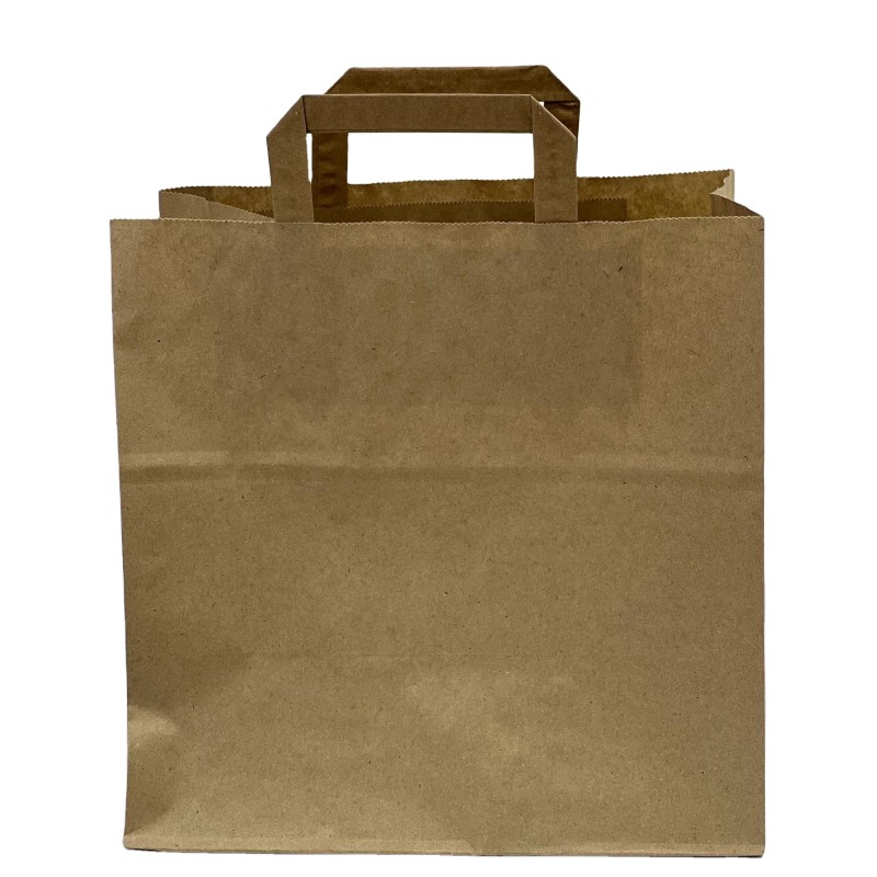 Kraft Paper Bags Manufacturer - Custom Printed Flat Handle Bags