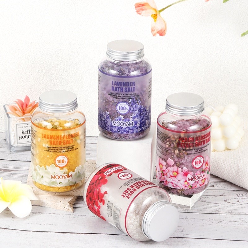 Bath Salt Manufacturer - OEM Rose Petal Himalayan Crystal Soaking