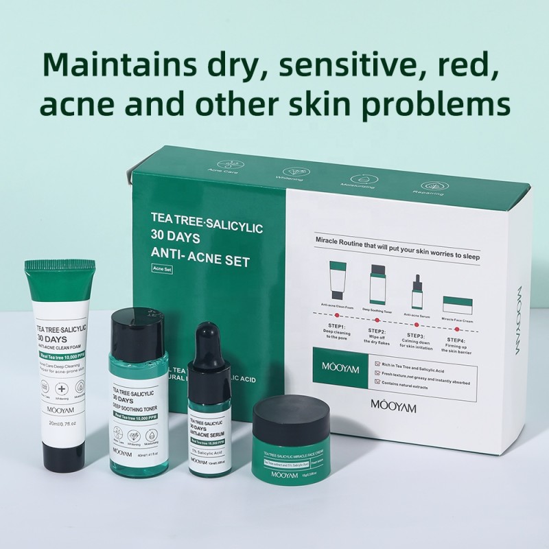 Tea Tree Set Manufacturer - OEM Salicylic Acid Acne Herbal Skin Care