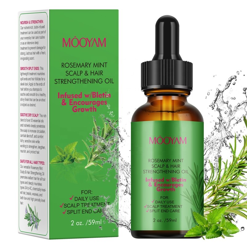 Hair Oil Supplier - OEM Biotin Rosemary Promote Growth Strengthen