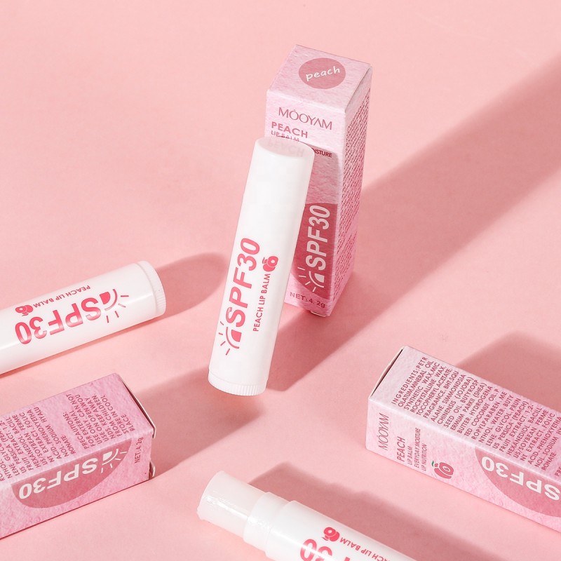Lip Balm Supplier - OEM Peach Natural Butter Long Lasting SPF