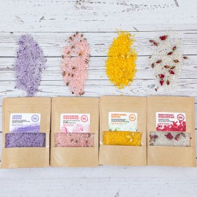 Bath Salts Supplier - OEM Natural Bubble Epsom with Flowers