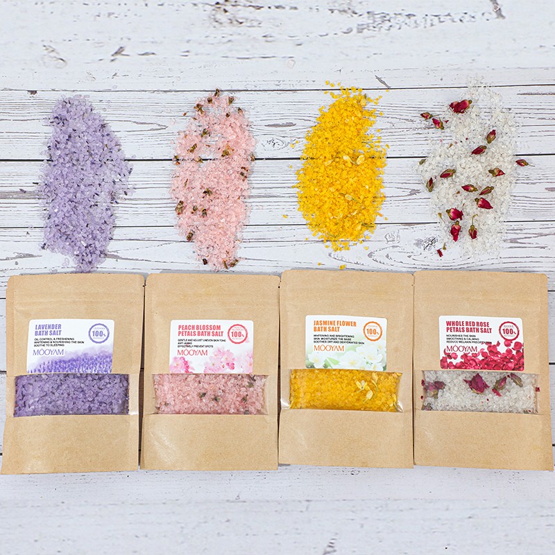 Bath Salts Supplier - OEM Natural Bubble Epsom with Flowers