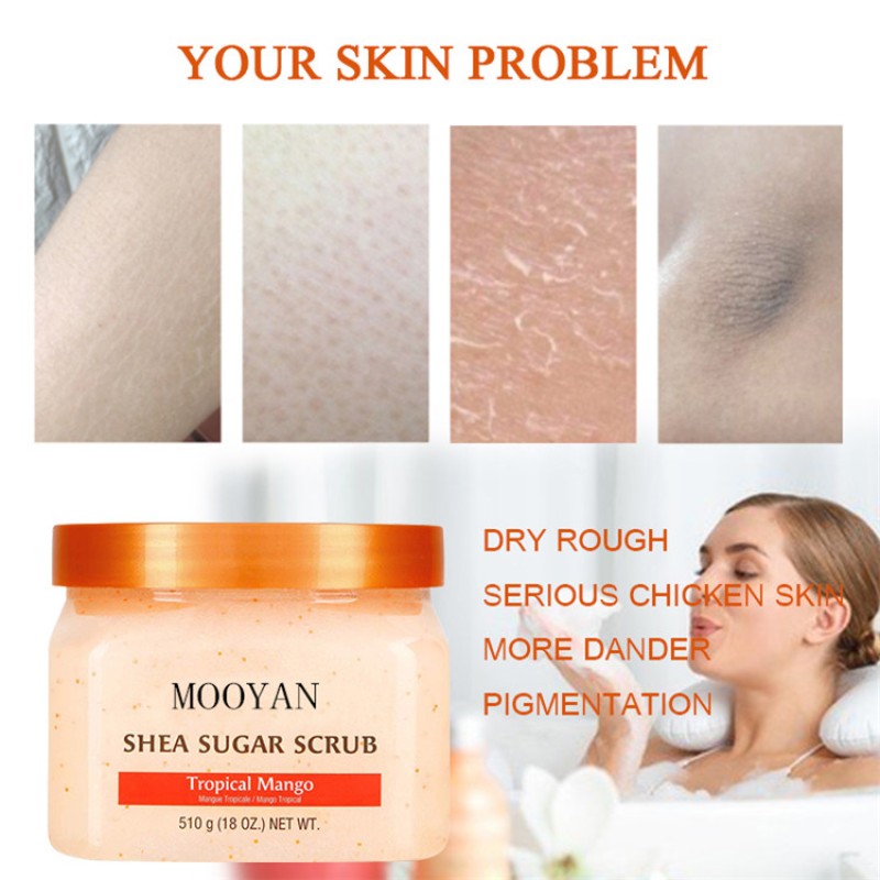 Body Scrub Manufacturer - OEM Vegan Lightening Shea Butter Sugar