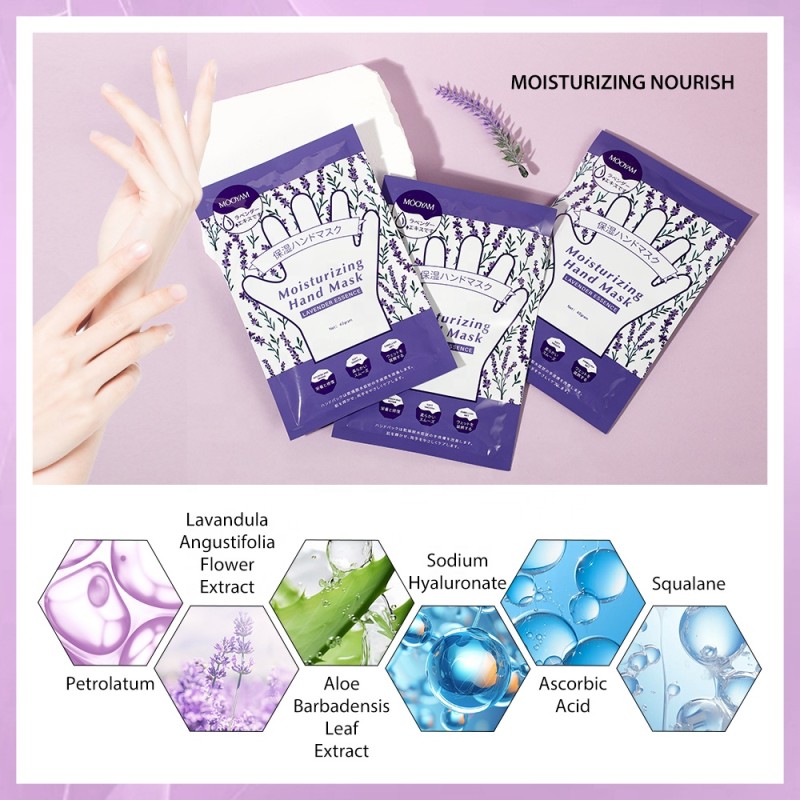 Hand Mask Supplier - OEM Whitening Moisturizing Lavender Repair