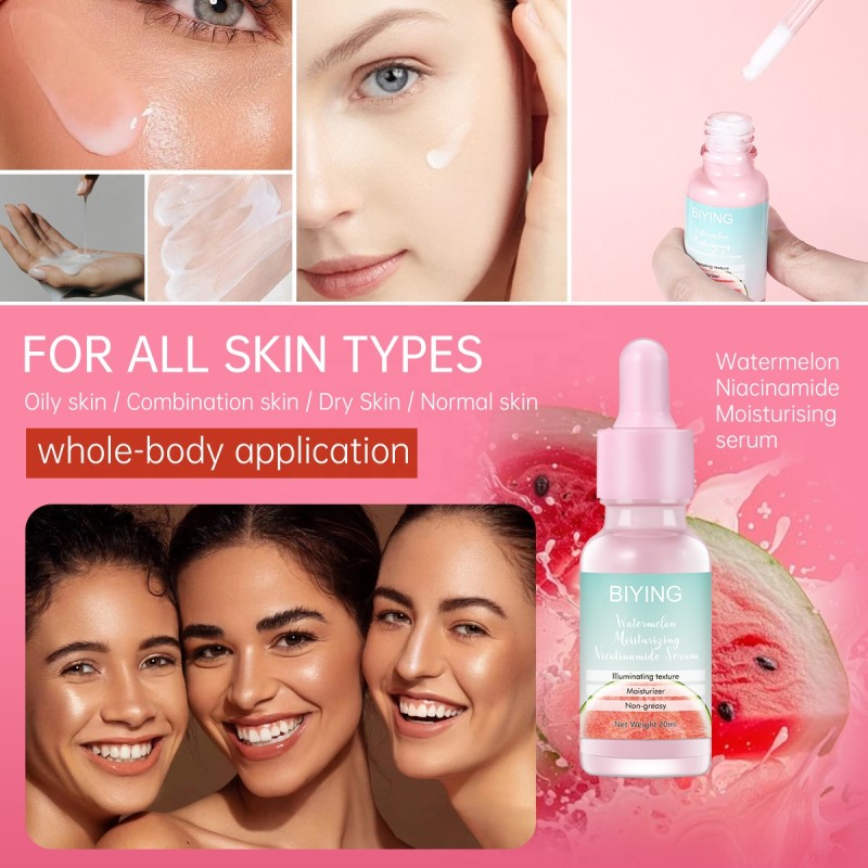 Watermelon Serum Factory - OEM Niacinamide Hyaluronic Acid Brightening