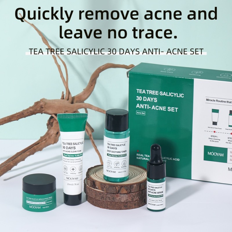Tea Tree Set Manufacturer - OEM Salicylic Acid Acne Herbal Skin Care
