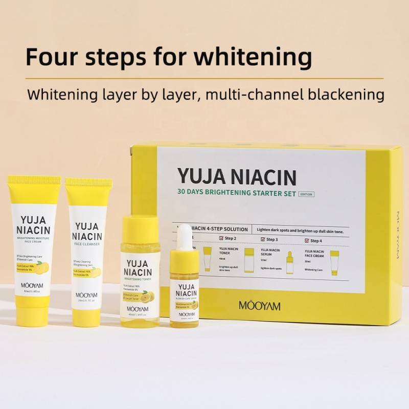Niacinamide Set Supplier - OEM Grapefruit Whitening Travel Skin Care
