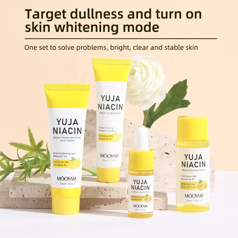Niacinamide Set Supplier - OEM Grapefruit Whitening Travel Skin Care