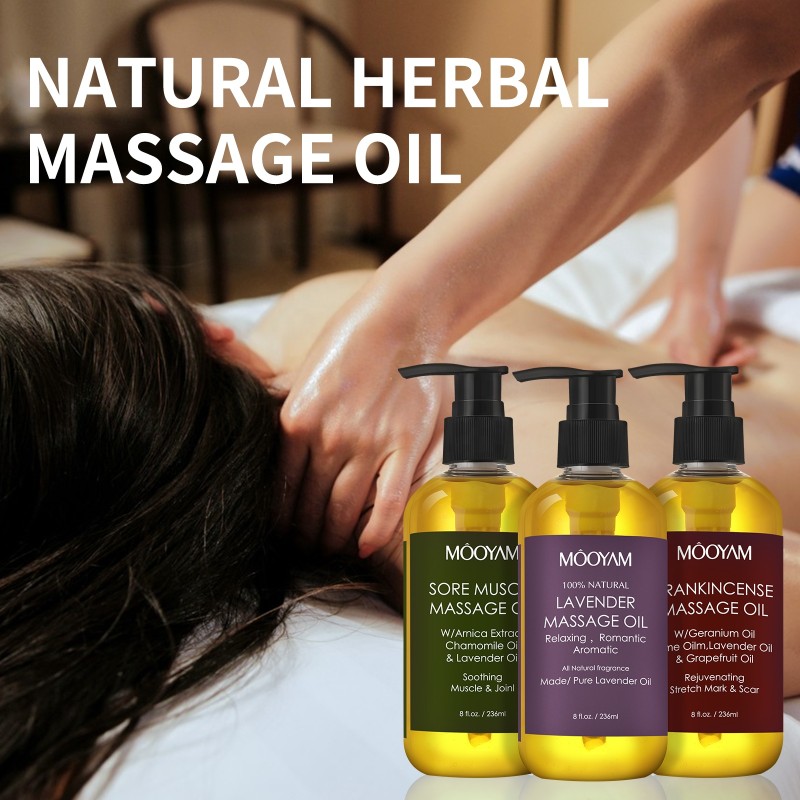 Massage Oil Supplier - OEM Anti Cellulite Lavender Sore Muscle