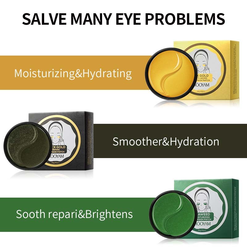 Eye Patch Manufacturer - OEM Seaweed Collagen Dark Circle Gold Mask