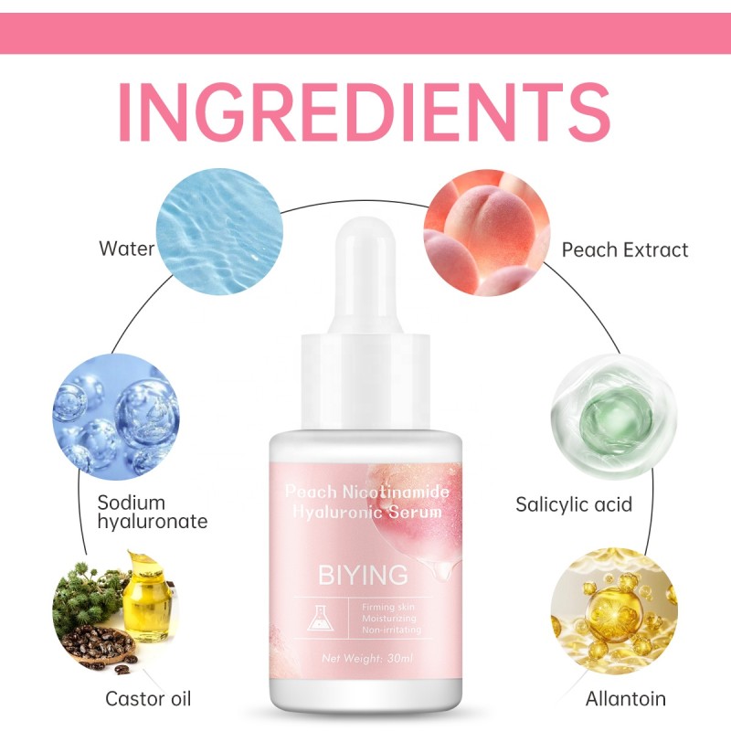 Peach Serum Manufacturer - OEM BIYING Niacinamide Brightening Hydrating