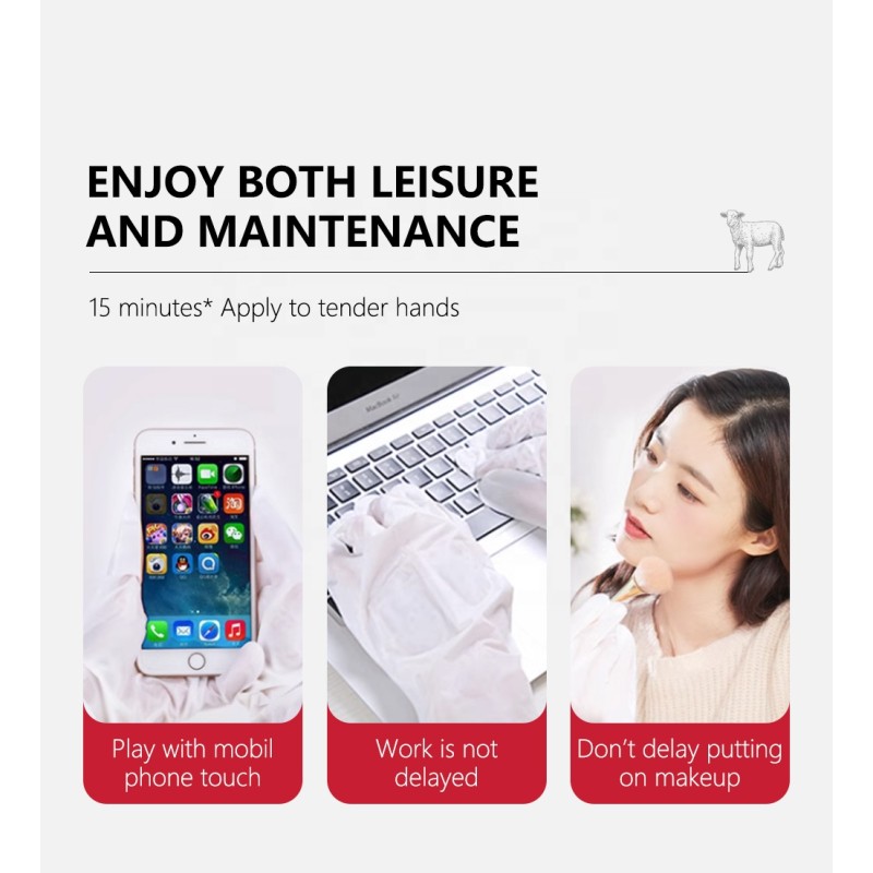 Hand Mask Supplier - OEM Niacinamide Goat Milk Collagen Glove