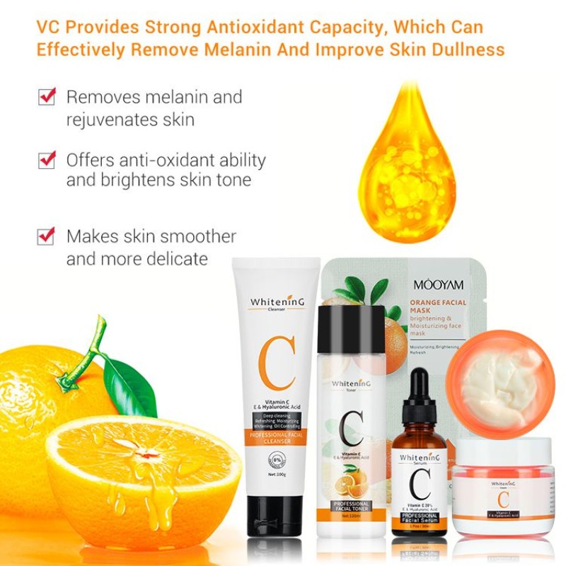 Beauty Set Manufacturer - OEM Vitamin C Anti-aging Brightening Kit