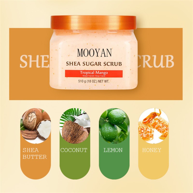Body Scrub Manufacturer - OEM Vegan Lightening Shea Butter Sugar