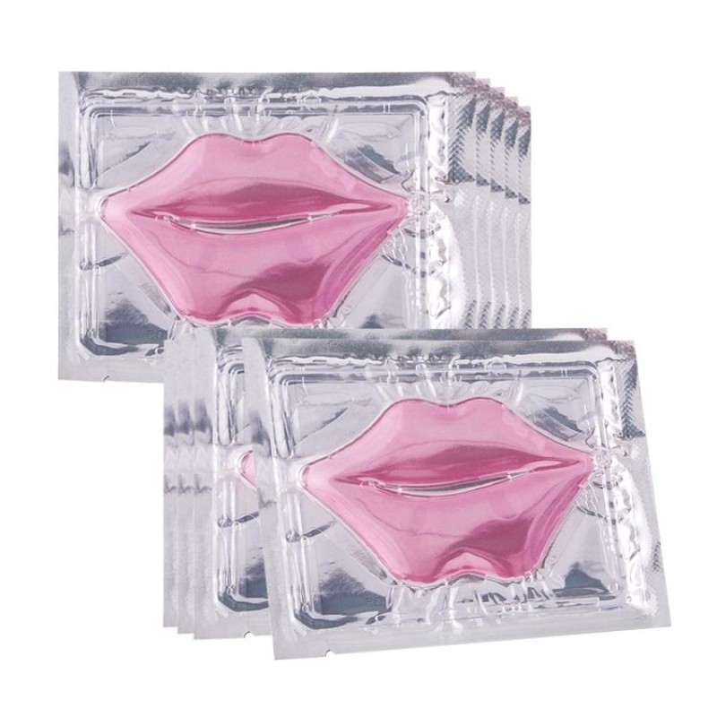 Lip Mask Manufacturer - OEM Gold Glitter Pink Clear Collagen Lip